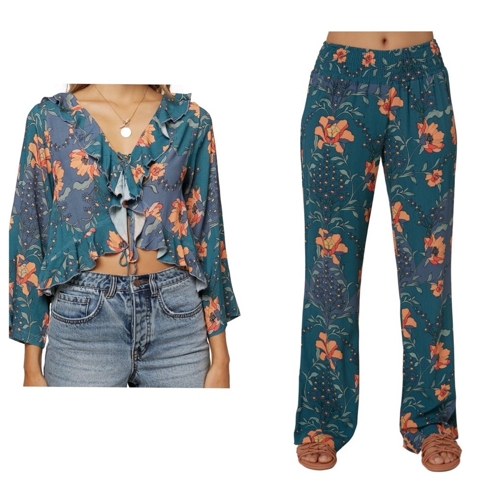 NWOT O’Neill April Top & Johnny Pants Hydro Set Size Small Small Fits Up To M
